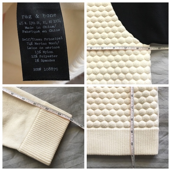 SOLD Rag & Bone 3D Bubble Textured Cream Sweater - Picture 8 of 8
